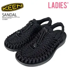 KEEN (キーン) WOMENS UNEEK (ウィメンズ ユニーク) レディース ハイブリッド ストラップ サンダル シューズ トレンド クラシック レトロ タウンユース 普段使い カジュアル ストリート アウトドア (ブラック/ブラック) 1014099