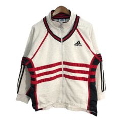 90年代 adidas アディダス トラックジャケット スウェット グレー (メンズ S) 中古 古着 R3075