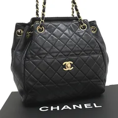 【中古】シャネル/クロスボディ/チェーン/ショルダーバッグ/マトラッセ/ラムスキン/レザー/ブラック/ヴィンテージ/CHANEL/[送料無料]