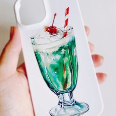 【iPhone14ケース】喫茶店のクリームソーダ　スマホケース
