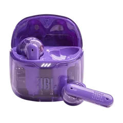 【新品同様】JBL Tune Flex GHOST パープル 完全ワイヤレスイヤホン ノイズキャンセリング 本体のサムネイル