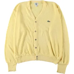 古着 80~90年代 ラコステ LACOSTE IZOD アクリルニットカーディガン USA製 メンズL相当 ヴィンテージ/eaa588863