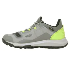 KEEN キーン スニーカー グレー イエロー サイズ:US7.5(24.5cm) / テンポフレックス ウォータープルーフ / TEMPO FLEX WP / トレッキングシューズ / ローカット レースアップ スニーカー シューズ【レディース】【中古】
