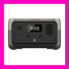 【超お買得】【新品未開封】EcoFlow エコフロー RIVER 2 ZMR600-JP 容量256Wh 定格出力300W ポータブル電源 リバー2