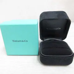 ティファニー TIFFANY & CO. ダブル リングケース 指輪入れ ボックス 空箱 黒系 ブラック ジュエリー アクセサリー ブライダル