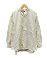 RALPH LAUREN (ラルフローレン) 長袖シャツ BD ボタンダウン YARMOUTH ポニー刺繡 カラーポニー 18-36 イエロー メンズ/025