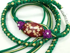 平和屋着物●和装小物　振袖用帯締め　舞花　色花金　金糸　撚り房　逸品　未使用　CAAW4045ju