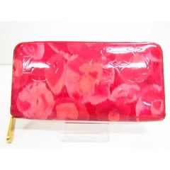 LOUIS VUITTON ルイ・ヴィトン ヴェルニ イカットフラワー ジッピーウォレット M90019 ラウンドファスナー長財布(小銭入れあり)♪SB3935