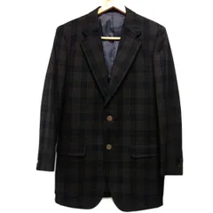 80s VINTAGE☆McGREGOR マックレガー テーラード ジャケット チェック柄 ウールジャケット メンズ 大きめサイズ ブレザー