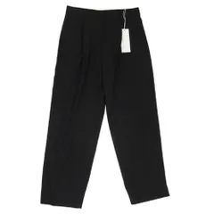 ATON エイトン 25SS PRAGGM0203 HIGH TWIST WOOL WIDE PANTS ハイツイストウール ワイドパンツ ブラック系 02【極上美品】【中古】のサムネイル