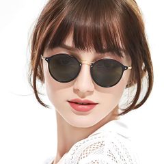 レディース サングラス ラウンドサングラス 丸型サングラス 小顔対応 偏光レンズ 偏光サングラス [SODQW] 紫外線カット 可愛いサングラス アウトドア 運転用 サングラス