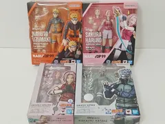 S.H.Figuarts S.H.フィギュアーツ NARUTO ナルト うずまきナルト 春野サクラ はたけカカシ 4点セット フィギュア 開封・未開封・混在 [MB-4981]