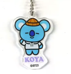 【中古】雑貨 KOYA(アールエム) アクリルキーホルダー(USA) 「BT21カフェ2019 WORLD」