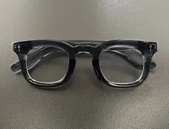 サングラス　ブルーレンズ　UVカット　ビンテージ　ヴィンテージ　アメリカン　ヨーロッパ　紫外線カット　セーフティグラス　オプティカル　クラウンパント　50s 60s クラシック　メンズ　黒縁眼鏡　メガネ　太縁　伊達メガネ　クリアフレーム　#majyu-g