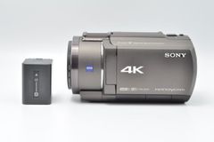 ソニー(SONY) 4K ビデオカメラ Handycam FDR-AX45ブロンズブラウン 内蔵メモリー64GB 光学ズーム20倍 FDR-AX45 TI　【245】