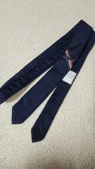 THOM BROWNE. トムブラウン 無地 ネクタイ ナロータイ ネイビー mnl001a-f0145-02501.jpg