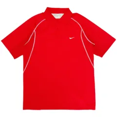 NIKE GOLF ナイキ ゴルフ ウェア DRI-FIT 半袖 ポロシャツ レッド メンズ