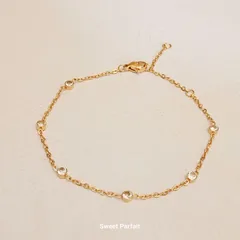 【新品未使用】ステーションチェーンブレスレット (ゴールド,シルバー) 【化粧箱付き】キラキラデザイン 上品 華奢 デート 結婚式 パーティー オフィス エレガント 大人かわいい　　　CHAC300701021,CHAC300801022