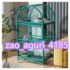 3段大型猫 ケージ脱走防止猫 ゲージ引き出し式トレー付キャットケージ棚板とハンモック付きケージ 猫ドアロック付き 78*63*145cm