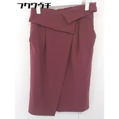◇ ◎ JETSET SOLO PLUS ウエストベルト タグ付き 膝下丈 スカート サイズF ボルドー系 レディース  【1109030016223】