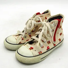 コンバース スニーカー ハイカット オールスター チャックテイラー マリオコラボ 靴 キッズ 男の子用 16サイズ ベージュ CONVERSE 【中古】