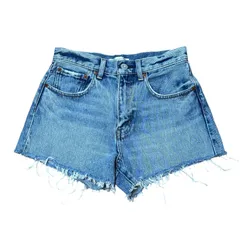 MOUSSY デニム ショートパンツ ライトブルー レディースS サイズ1 マウジー