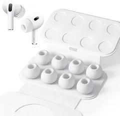 Seltureone【4組】イヤーピース AirPods Pro 第1/2世代対応 (Mサイズ 4ペア) ノイズリダクションホール付き 滑り止め ソフトシリコン Airpods Pro 交換用イヤーチップ