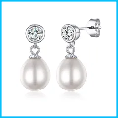 【在庫処分】PROSILVER 真珠 パールピアス レディース しずく型 揺れる 大きめ 普段使い シルバー925 金属アレルギー対応 大人 可愛い プレゼント女性