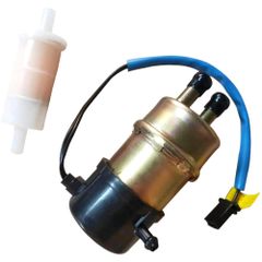 FJmark 燃料ポンプ フューエルポンプ ガソリンポンプ 12V バイク 汎用 交換 旧車 カスタム フィルター付き 49040-1055 互換品 (10mm)