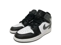 NIKE (ナイキ) AIR JORDAN 1 MID GS エア ジョーダン1 ミッド スニーカー DQ8423-001 US5Y 23.5cm レードスクールブラック×アイアングレー レディース キッズ/028