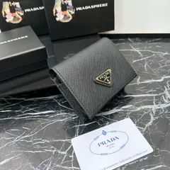 2024年最新】prada wallet blackの人気アイテム - メルカリ