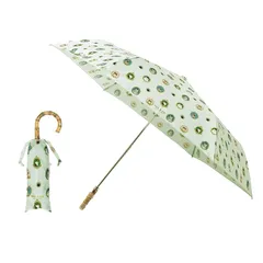 ムーンバット 【ポール アンド ジョー】 雨傘 折りたたみ傘 レディース 通勤 通学 UVカット 猫 カメオ 転写プリント 21-113-11297-02 グレー