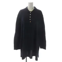 グッチ GUCCI チュニック ハーフボタン 長袖 L 紺 ネイビー /MF ■OSのサムネイル