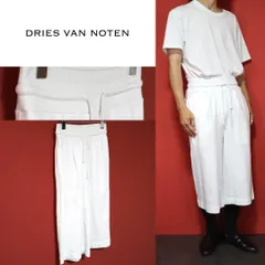 【美品】DRIES VAN NOTEN ワイドシルエット スウェットハーフパンツ 美品】DRIES VAN NOTEN ワイドシルエット スウェットハーフ