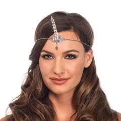 ユニコーンのツノ角 ヘアアクセサリー ヘッドピース ヘアクリップ ヘアピン コスプレ衣装 ハロウィン レディース 大人 女の子 セクシー コスチューム 仮装 パーティー 変装 かわいい 学園祭ダンス レッグアベニューleg avenue★2