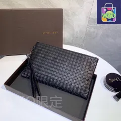 【今日特価】BV 送料無料！黒の純手工羊皮編みバッグ 26x16 サイズ 限定セール価格-WTO輸入1