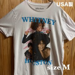 【古着】WHITNEY HOUSTON(ホイットニーヒューストン)半袖Tシャツ M 白 USA製 バンドT ヴィンテージ