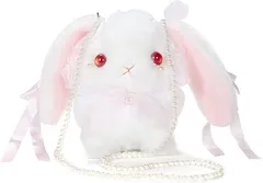 HARGIO ハルジオ ショルダーバッグ ポシェット レディース うさぎ ゆめかわ 病みかわ ぬいぐるみ ロリータ 地雷系 量産型 ガーリー ゴスロリ ぬいぐるみバッグ(ピンク)