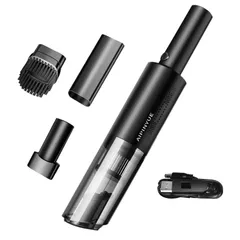 ハンディクリーナー コードレス 掃除機 強力 吸引力 USB 充電式【お手入れ・収納・持ち運び楽々】小さいボディですごいパワー (ブラック) [ブラック]