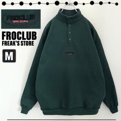 FROCLUB フロクラブ★スモールロゴ ハーフスナップ★スウェットプルオーバー★オーバーサイズデザイン★FREAK'S STORE フリークスストア★メンズM 2310O092