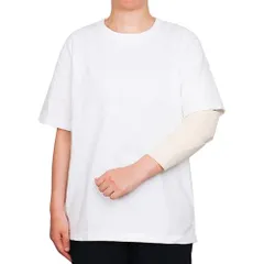 ホワイト_XL [KIRARERU] 半袖Tシャツ【左側の骨折用】（男女兼用）骨折専用の服 腕を骨折した時の服 肩を骨折した時の服 鎖骨を骨折した時の服 (ホワイト, XL)