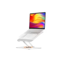 ノートパソコンスタンド 360回転式 pcスタンド 折りたたみ可能 ノートpcスタンド アルミ合金製 laptop stand 人間工学設計 高度・角度調節可能 安定性 放熱対策＆滑り止め付き 姿勢改善で腰痛/猫背改善をサポート 最大10kg耐荷重 Mac 0