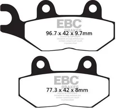 EBCブレーキ USA製 ダブルHシリーズ シンタリング ブレーキパッド リア左側用 | FA214/2HH