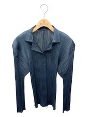 プリーツプリーズイッセイミヤケ PP13-JJ505 ブラウス 4 ネイビー IT0OEV258Y0Y