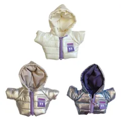 10cmぬいぐるみ用 着せ替え服 ぬい服 ちびぬい コスチューム ダウンジャケット 3色