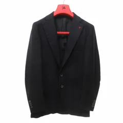 イザイア ISAIA SAILOR テーラードジャケット 段返り2B サイドベンツ  本切羽 紺系 ネイビー 42 約Sのサムネイル