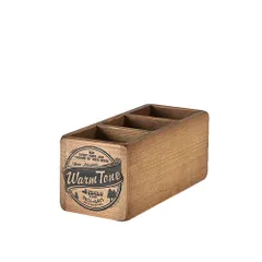 小物入れ 木製 おしゃれ DULTON ダルトン 仕切あり 小物 ケース 3 PARTITION WOODEN BOX ウッデン ボックス 小物収納 CH11-H415NT 収納ケース 収納ボックス 道具入れ 整理整頓 整理 ヴィンテージ感 DIY風のサムネイル