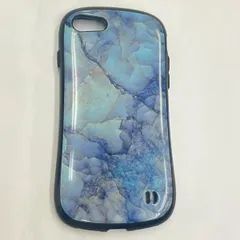 N【中古品】iFace アイフェイス First Class Marble iPhone SE (第3世代/第2世代) /8 / 7 ケース 大理石 ブルー