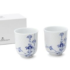 新品 ロイヤルコペンハーゲン 2500 ブルーパルメッテ 029 カップ ペア 200ml Royal Copenhagen Blue Palmette カップ ギフト 結婚祝い プレゼント 贈り物 ギフトセット 食器セット