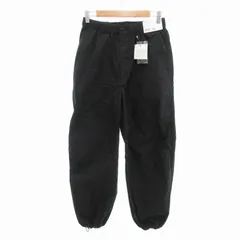 ユニクロ UNIQLO :C タグ付き 24AW ワイドパラシュートパンツ バギー ジップフライ S 黒 ブラック 321-471183 /HO